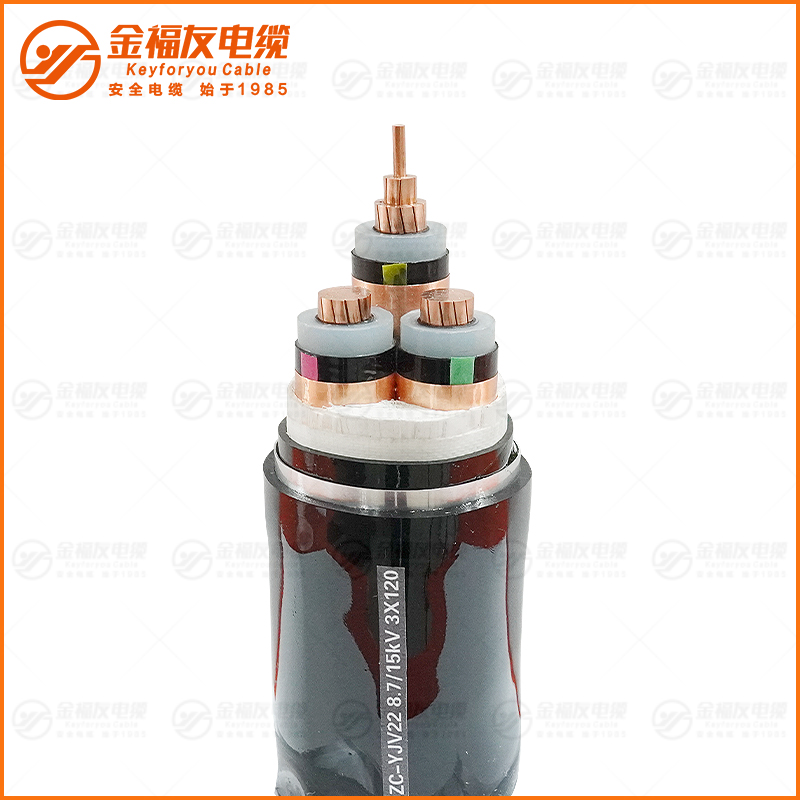 ZC-YJV22 8.7 15KV 3X120 中壓鎧裝銅芯電纜 ZC-YJV22 8.7 15KV 3X120 中壓鎧裝銅芯電纜